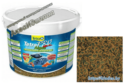 Tetra Pro Algae Корм со спирулиной для всех видов рыб ( 1л - 190гр )