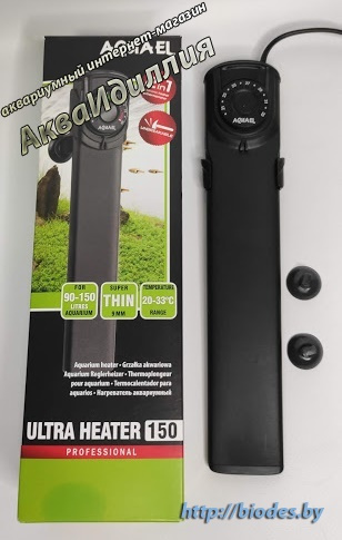 Пластиковый терморегулятор Aquael ULTRA HEATER 150W от 90 - 150л.