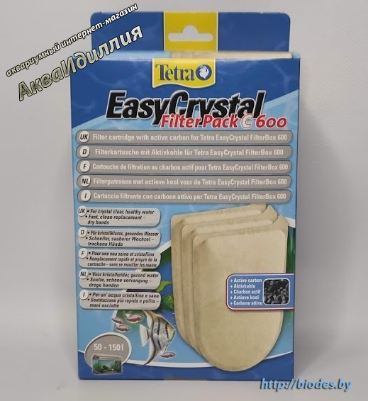 Картриджи с углёмTetra EasyCrystal FilterBox 600 (3 шт)