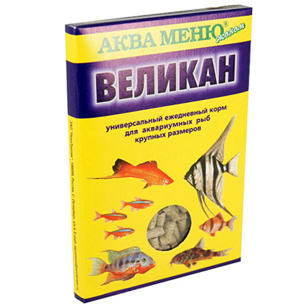 Великан — корм для крупных аквариумных рыб 35 г +1 упаковка в подарок