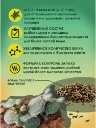 Tetra ReptoMin 10 л полноценный корм для водных черепах и других плотоядных рептилий- фото2