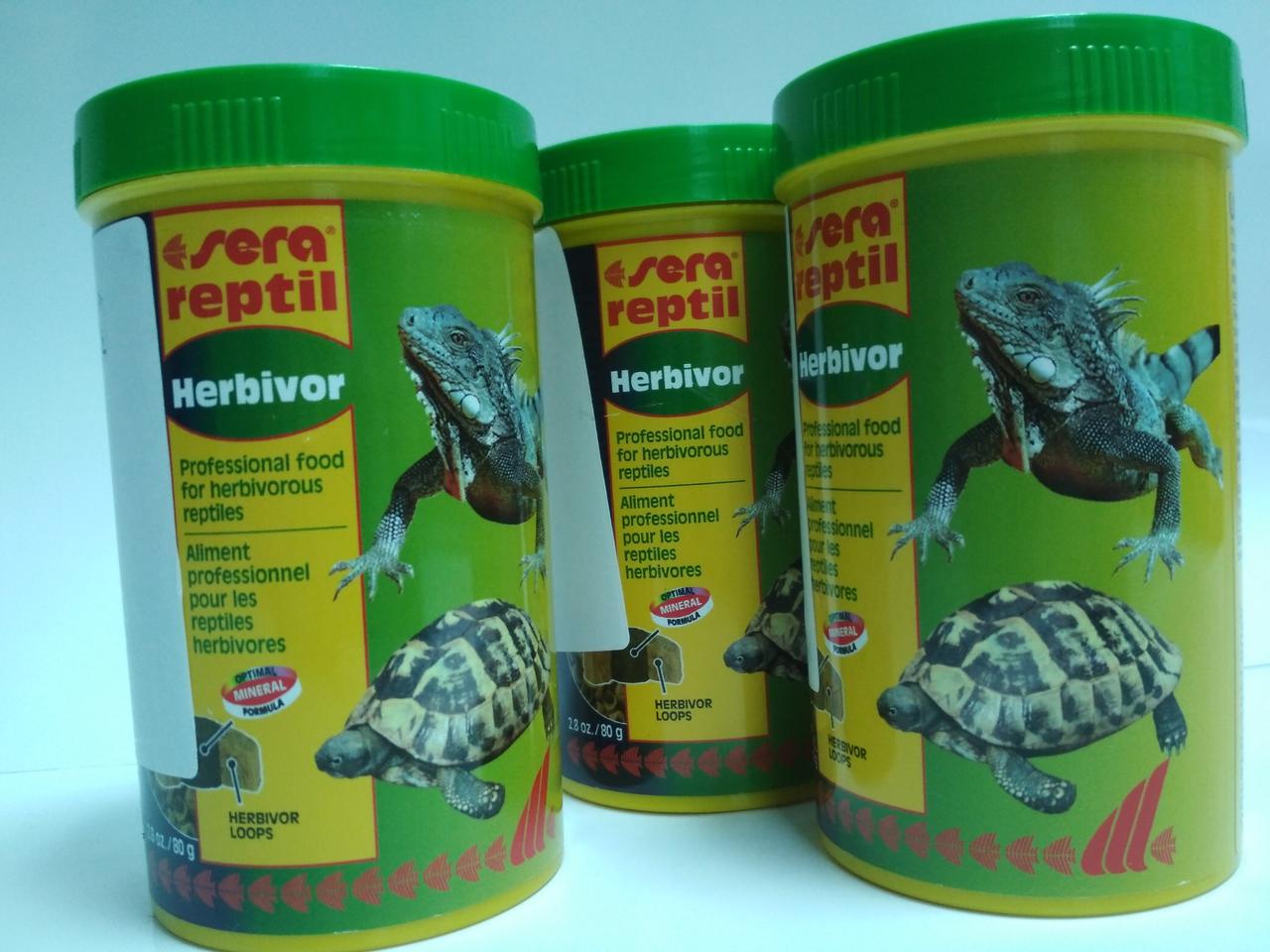 Корм Sera reptil Professional Herbivor для Растительноядных Рептилий 250ml/85g