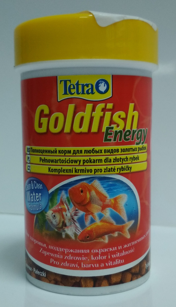Tetra Goldfish Energy 100 мл - корм для золотых рыбок (палочки)
