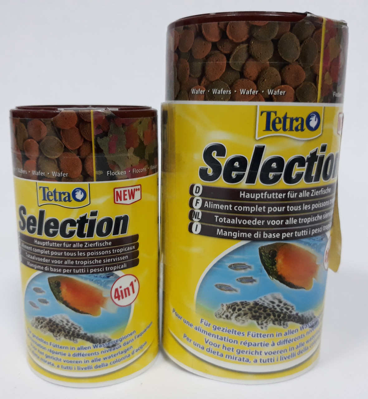 Tetra Selection 4 в 1 - хлопья, чипсы, гранулы, вафер микс 250 мл-95 грамм