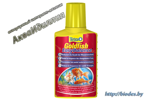 Tetra Goldfish EasyBalance 100 мл, поддержка биологически здоровой воды для золотых рыбок