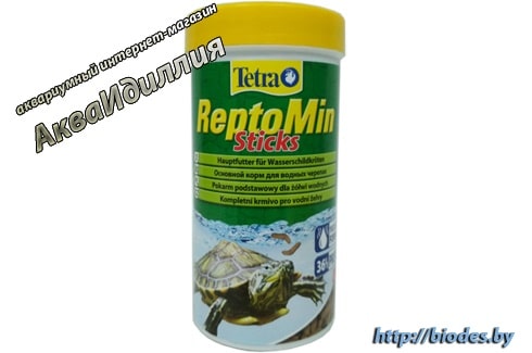 Tetra ReptoMin Sticks 250 мл — высококачественный сбалансированный питательный корм для водных черепах