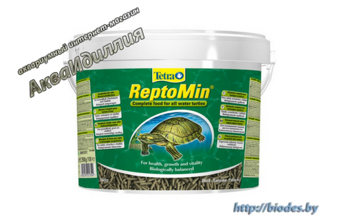 Tetra ReptoMin 10 л полноценный корм для водных черепах и других плотоядных рептилий