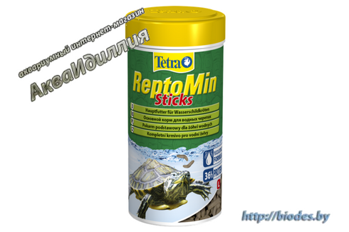 Tetra ReptoMin Sticks 1000 мл — высококачественный сбалансированный питательный корм для водных черепах